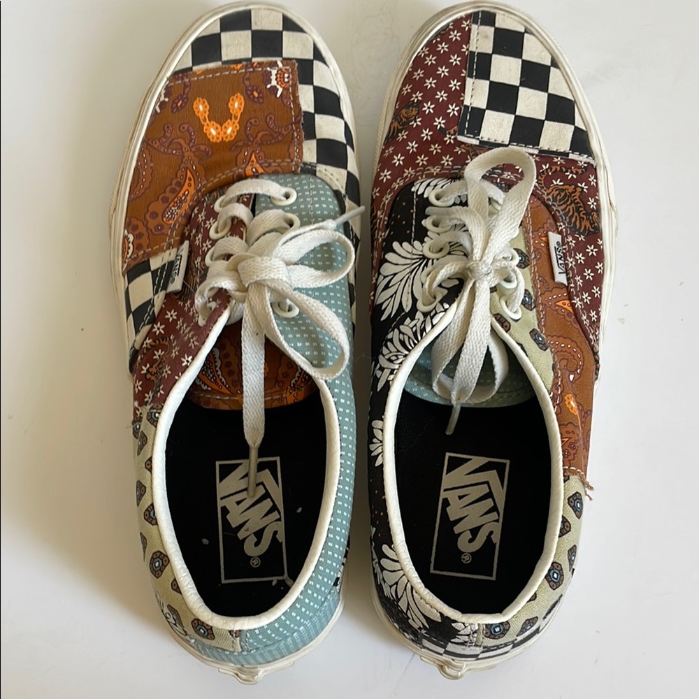 Vans Black And White Patchwork Design Classics - image 6